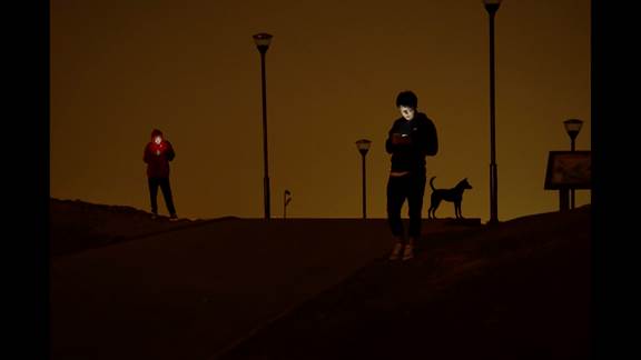 說明: Macintosh HD:Users:chendong:Desktop:張乾琦 工作坊:工作坊:官方作品:中文圖說:不存在的戰(zhàn)爭:1. 張乾琦，“不存在的戰(zhàn)爭”視頻截圖，2017.jpg